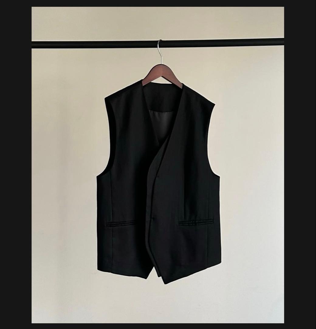 【FINE】tencel front layered vest