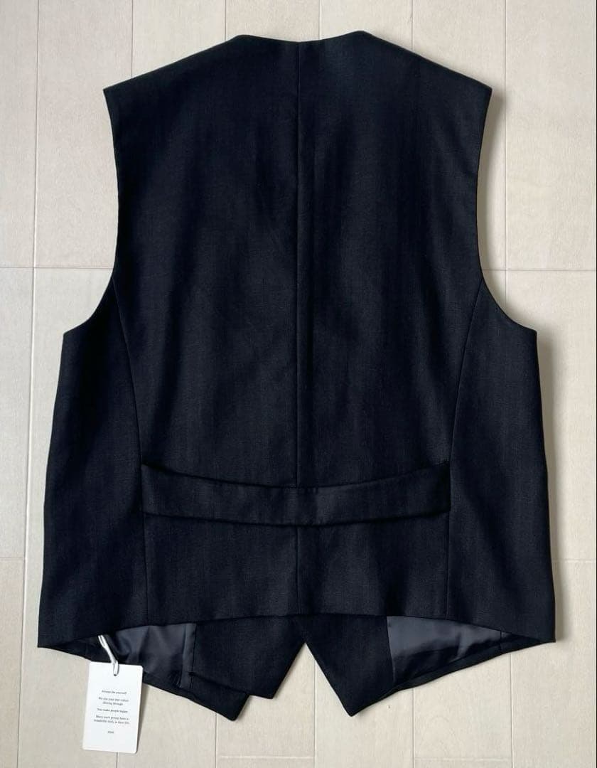 【FINE】tencel front layered vest