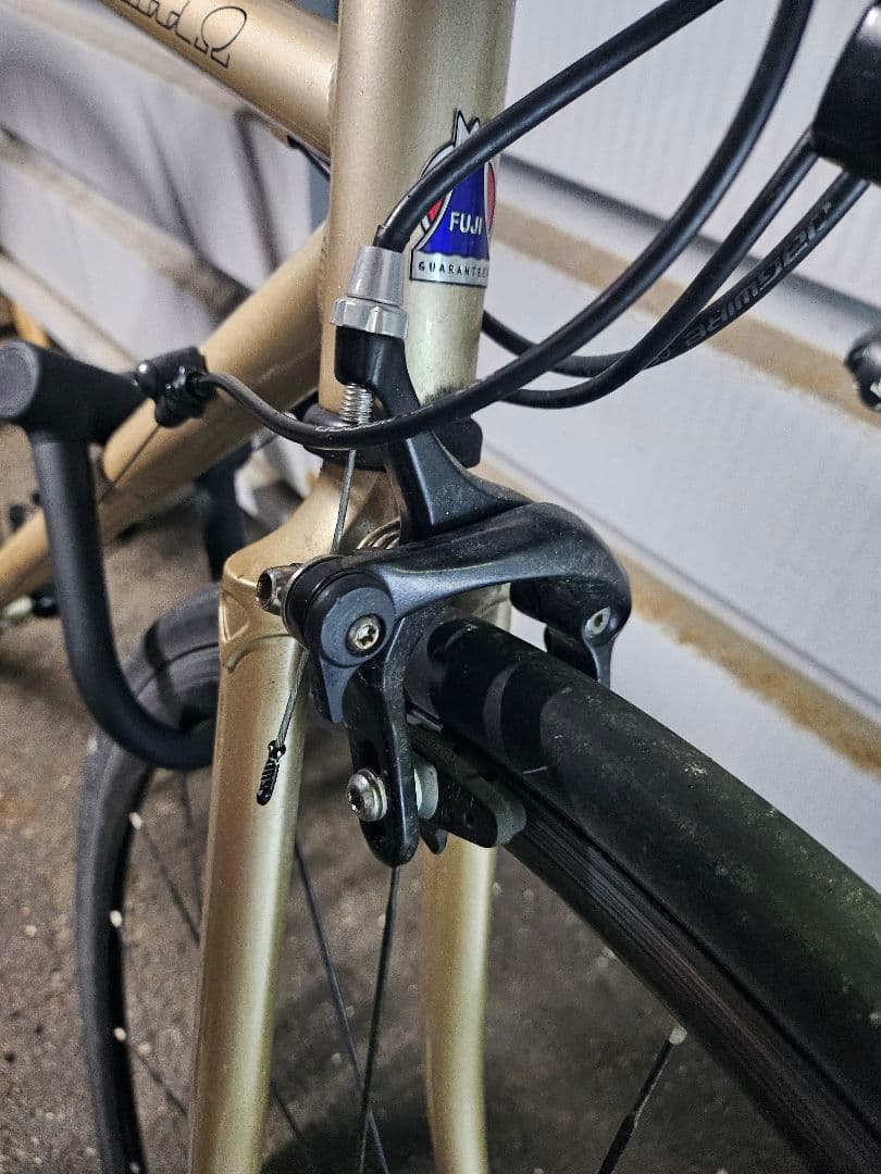 クロモリロードバイク FUJI BALLADΩ52cm ゴールド