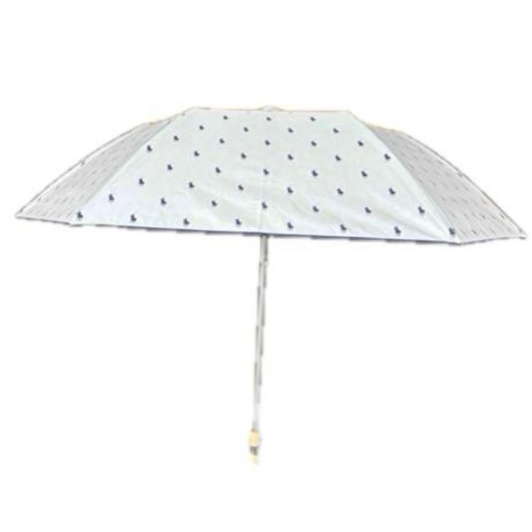 新品★ポロラルフローレン★フワクール素材　婦人2段折り畳み傘 晴雨兼用