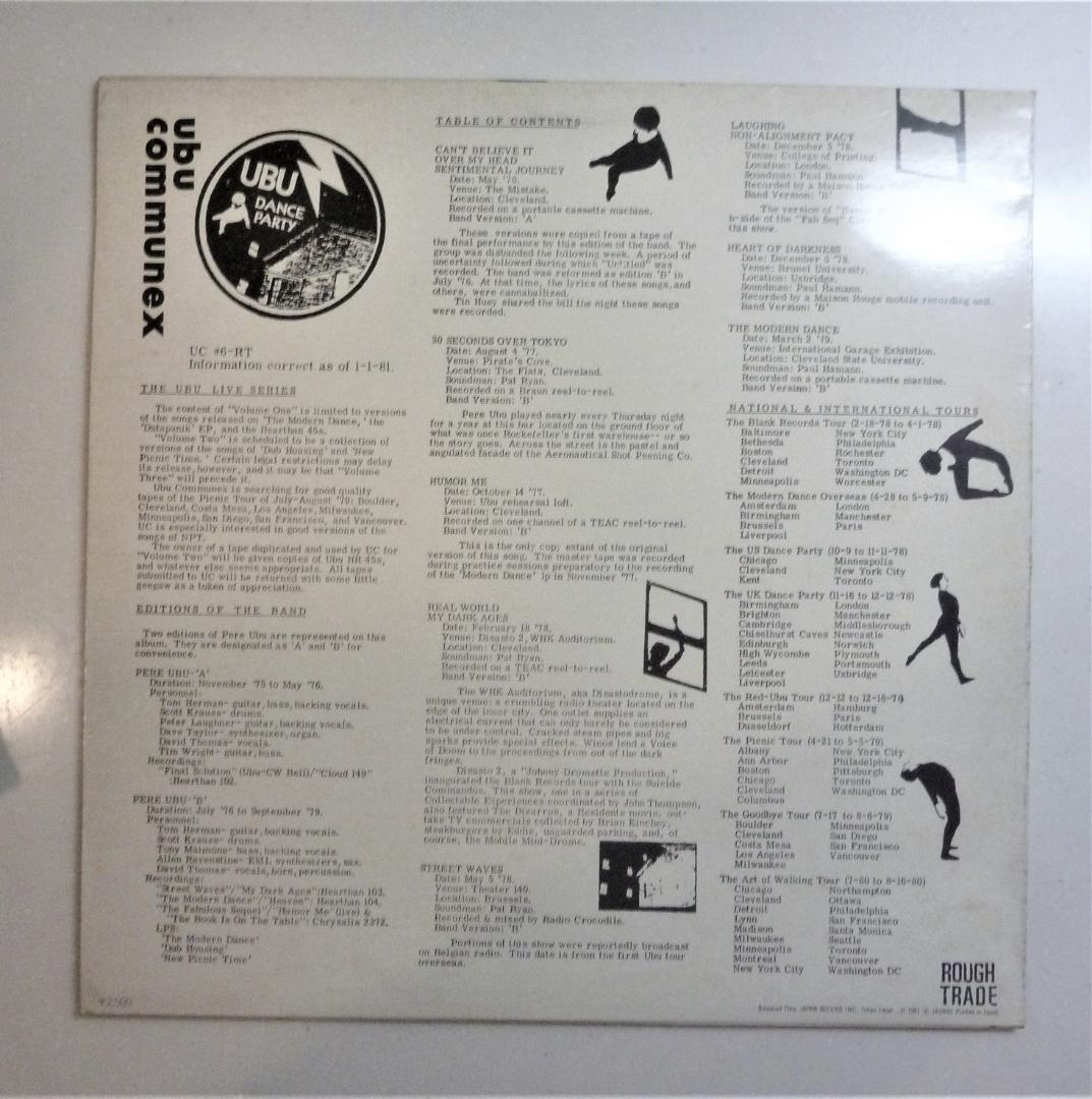 【超プレミア日本盤●アナログＬＰ】 PERE UBU　／　ペルウブライブ