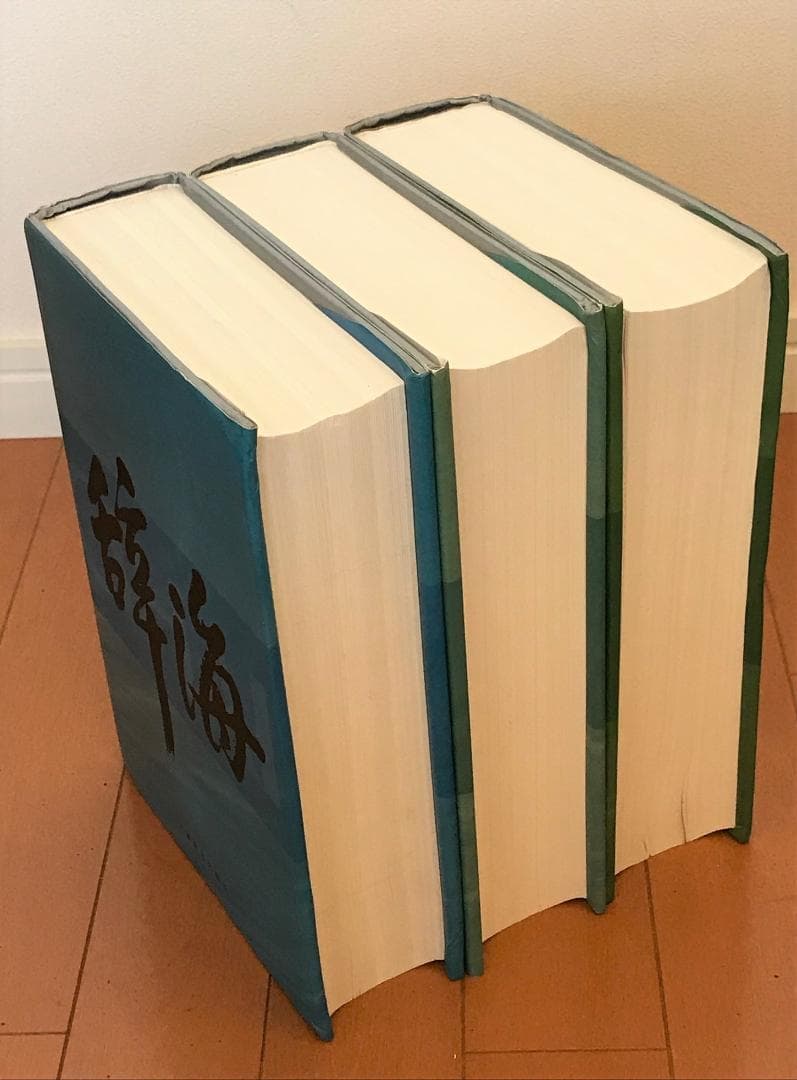 辞海 中国語辞典 １９９９年版普及本 （江沢民の揮毫書名） ３冊組　漢辞海