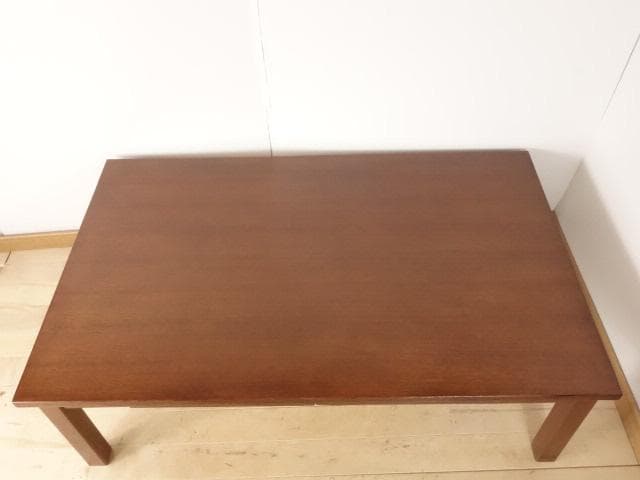北海道手作り家具　ナラ（楢）材　センターテーブル1200　 勇峰工芸（新）