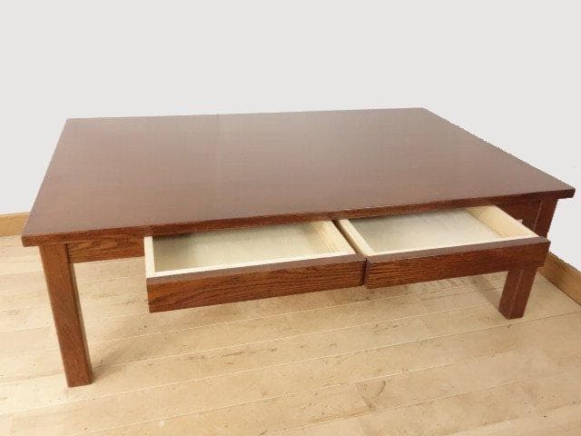 北海道手作り家具　ナラ（楢）材　センターテーブル1200　 勇峰工芸（新）