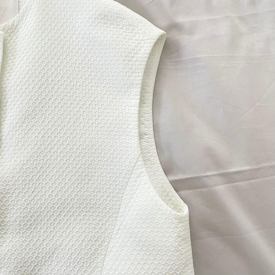 【美品】 ボールジィ ピンドット マトラッセコクーンジレ S ジャガード 白
