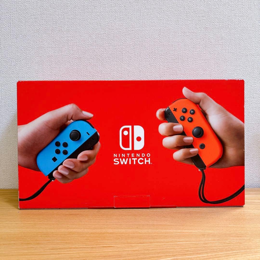 【美品】 バッテリー強化型 Nintendo Switch 本体 赤青