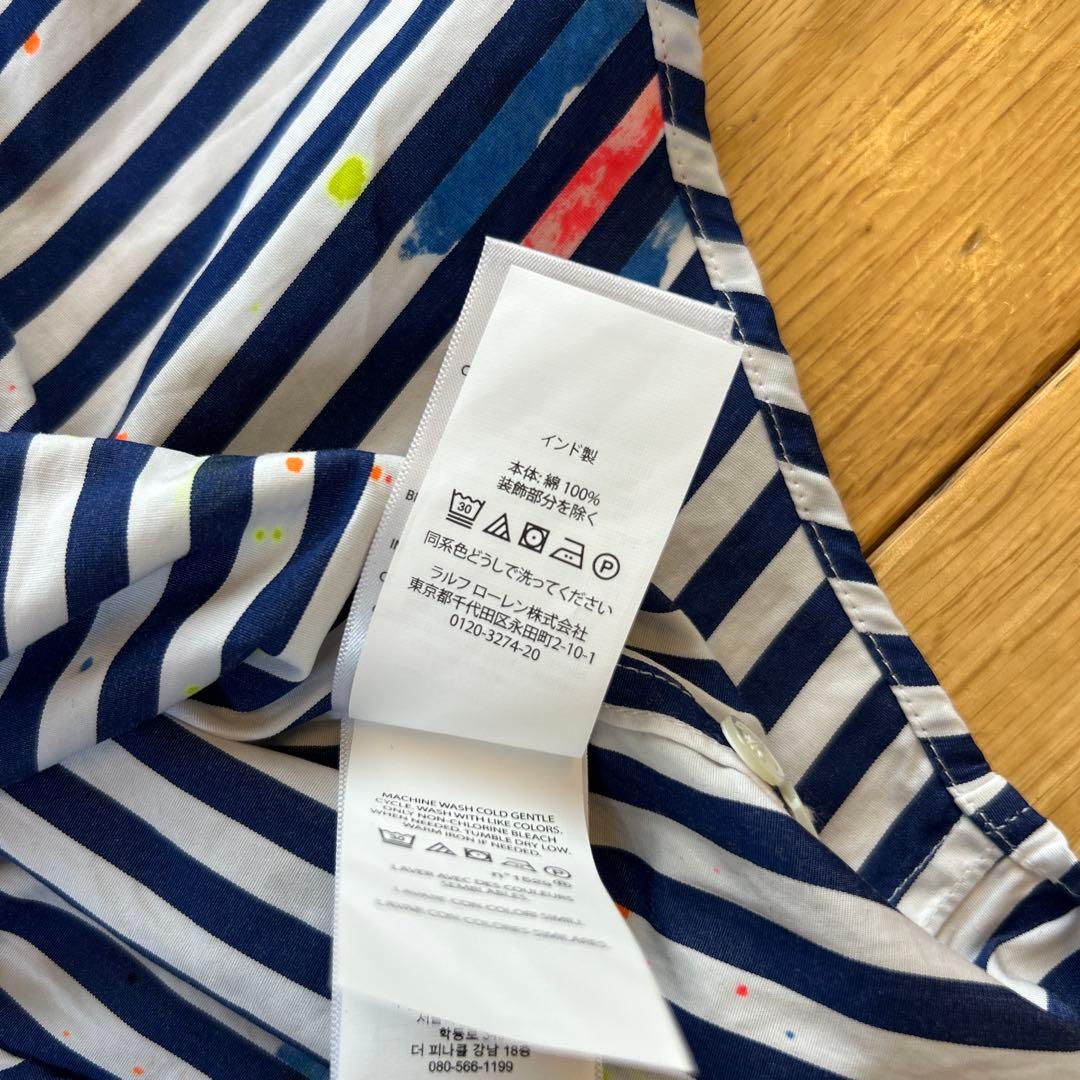 美品 ポロラルフローレン シャツ スプラッターペイント XS RELAXED