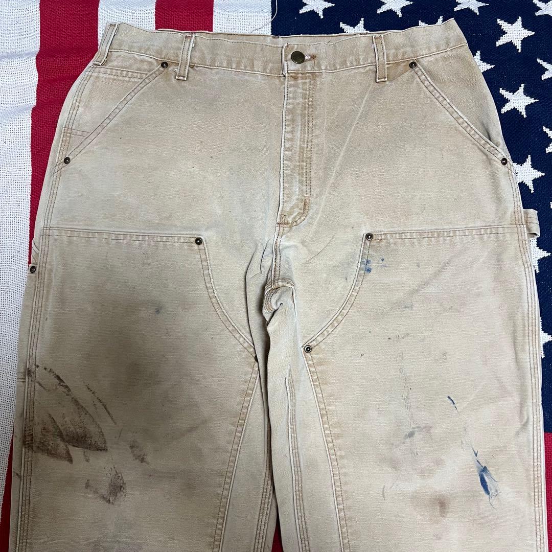 90s carhartt カーハートダブルニーダックパンツ ペインター フェード