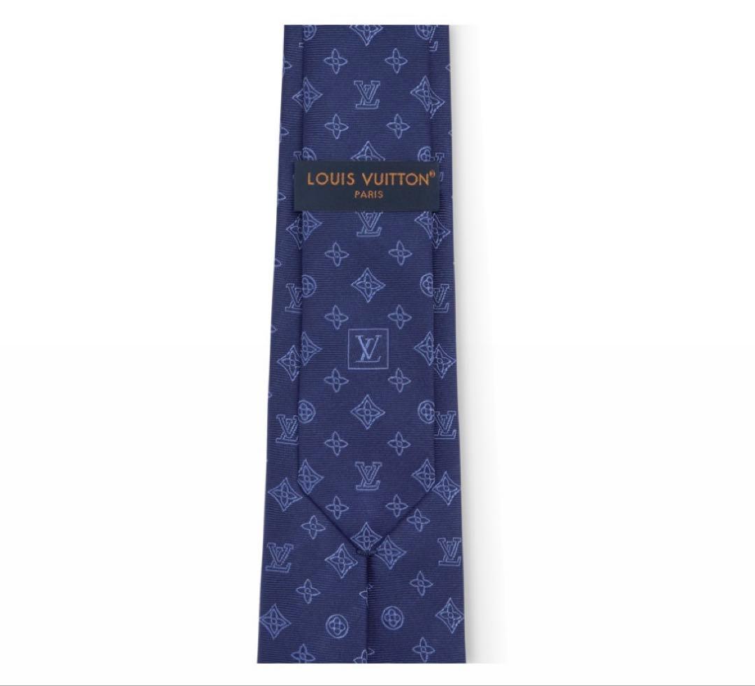 【新品未使用】Louis Vuitton ネクタイ ネイビー