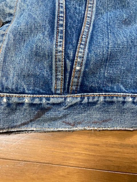 70s リーバイス70505 BIGE グランジデニム　サイズ42