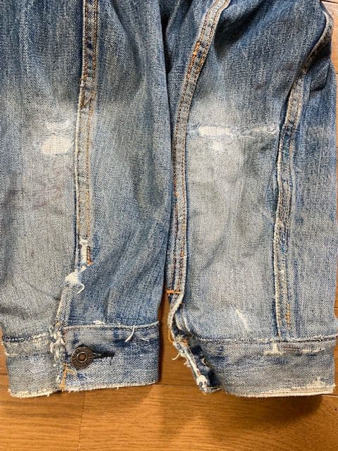 70s リーバイス70505 BIGE グランジデニム　サイズ42