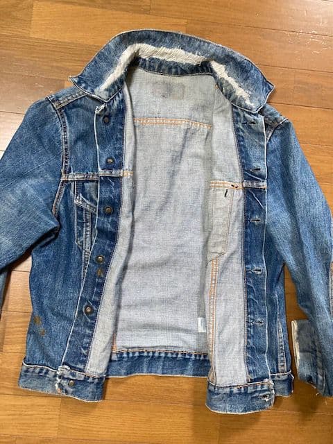 70s リーバイス70505 BIGE グランジデニム　サイズ42