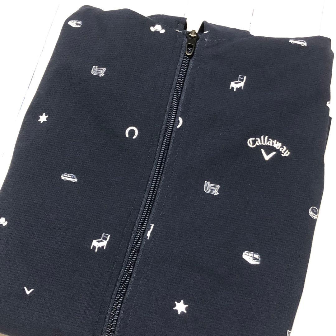 【美品】Callaway レディース ゴルフ ウィンドブレーカー L ネイビー