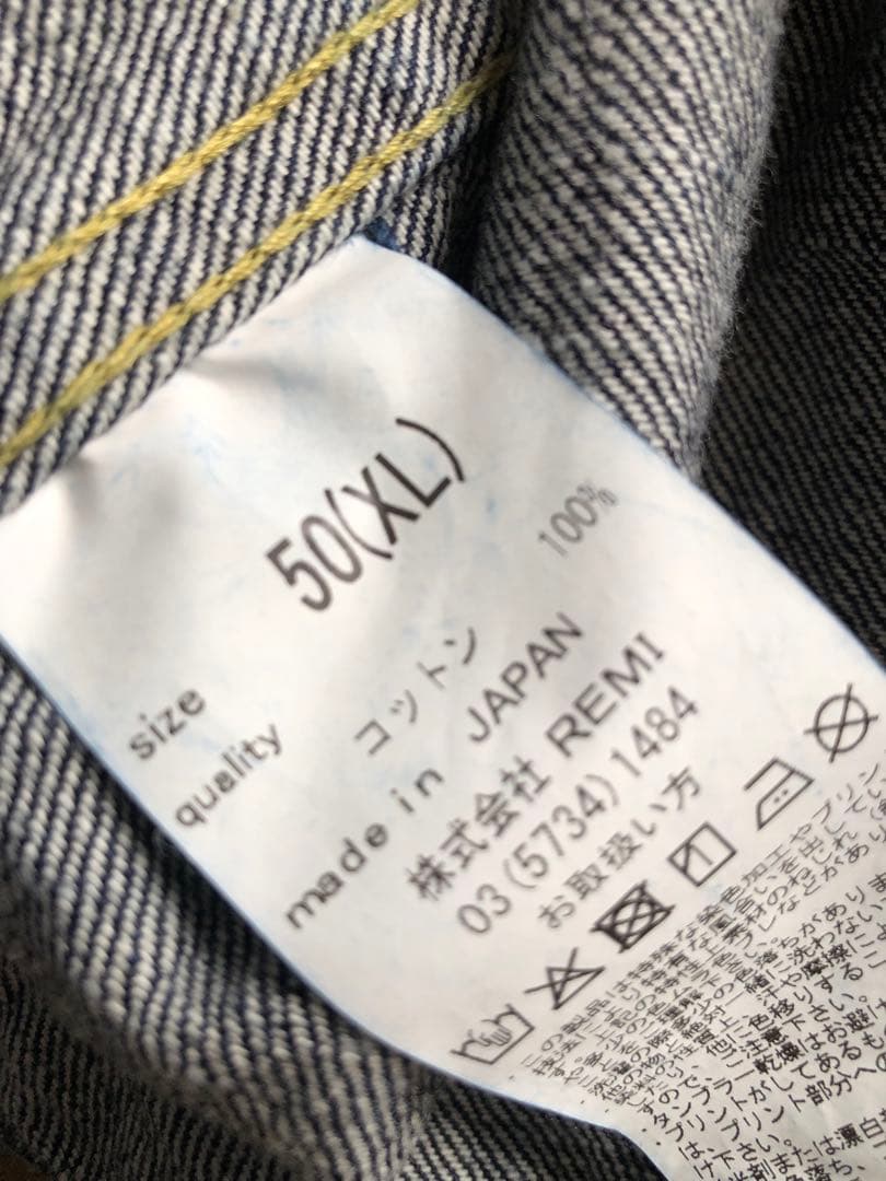 新品◆レミレリーフ◆大戦◆Gジャン◆デニムジャケット◆T-BACK セルビッチ