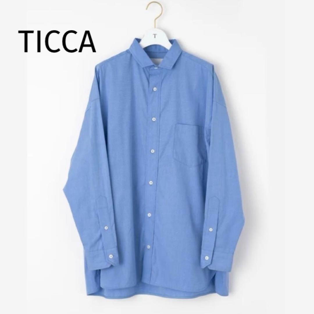 TICCA　スクエアビッグシャツ UNI/TBEA-103　ブルー　サイズ1