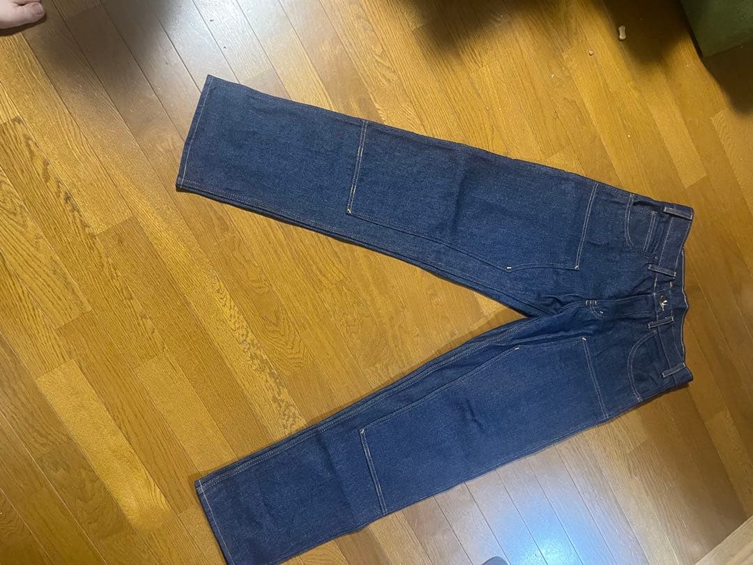 PRSN BLU ワークパンツ ダークブルー
