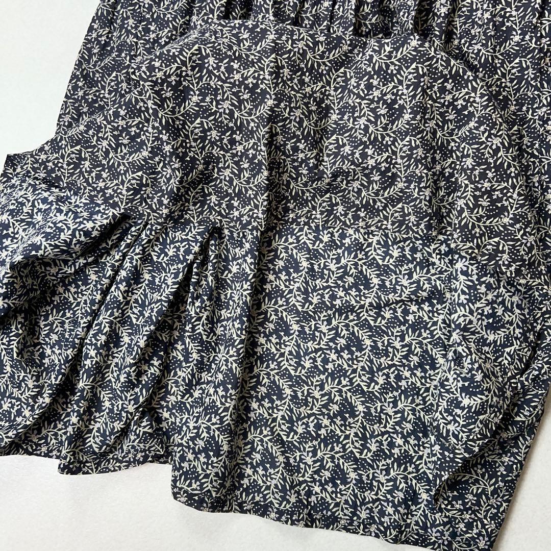 BEARDSLEY 24年　プリント ギャザー　ワンピース