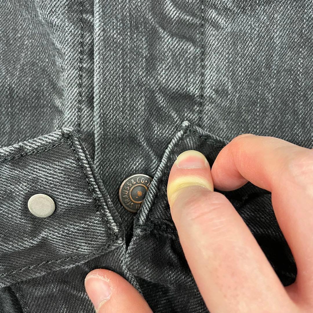 あ*ゆ様 古着 00年代 Levi’s リーバイス デニムジャケット ブラックデ