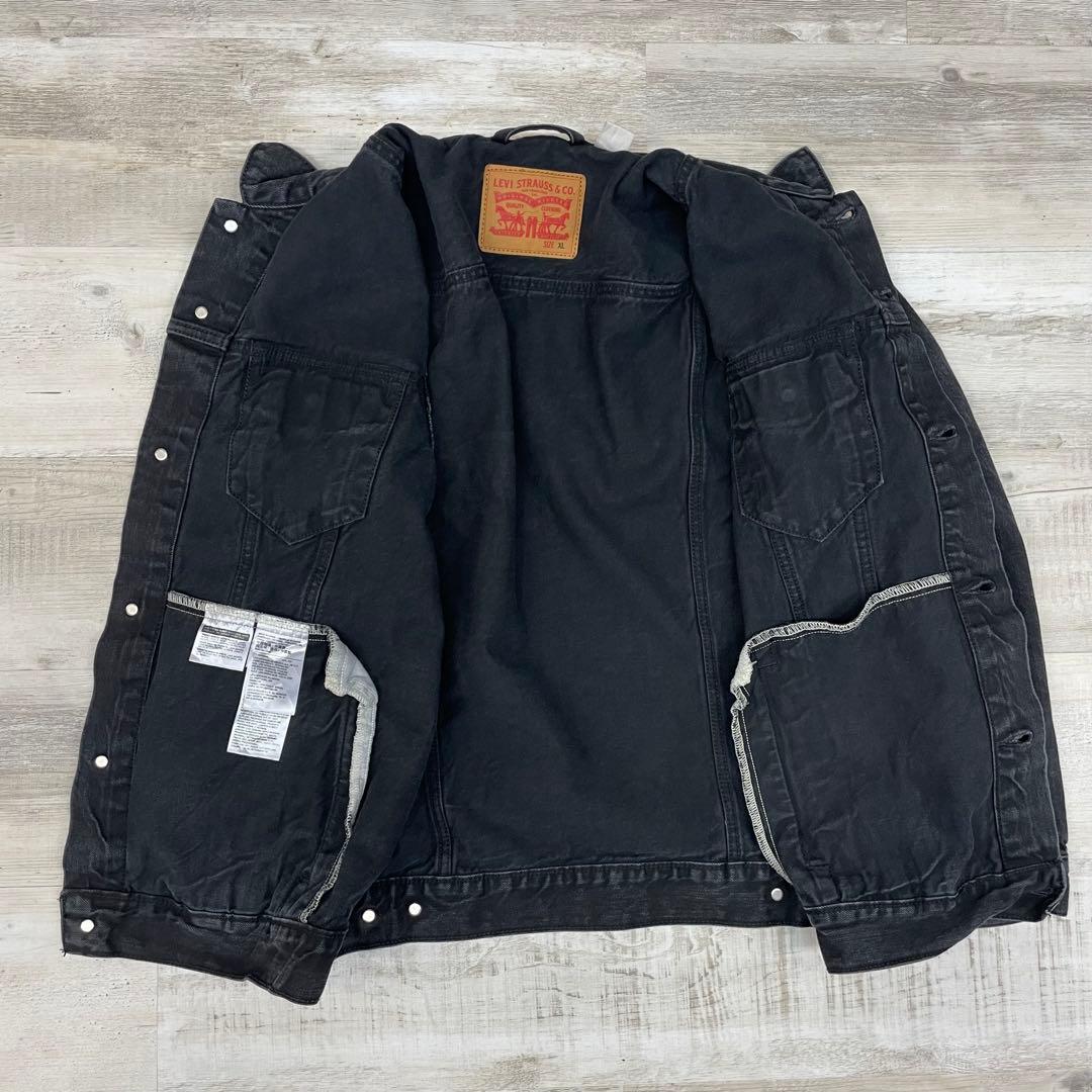 あ*ゆ様 古着 00年代 Levi’s リーバイス デニムジャケット ブラックデ