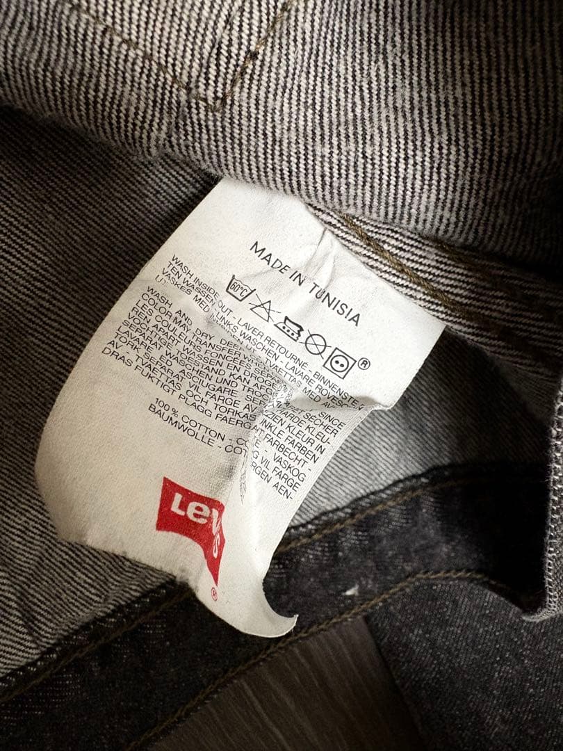 89's チュニジア製 Euro Levi's 70501-01 先染ブラック