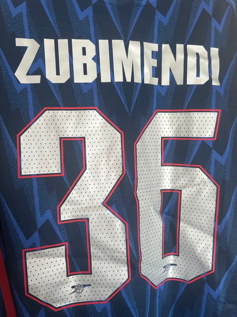 アーセナル　アウェイ　新品未使用タグ付　サイズ2XL ZUBIMENDI