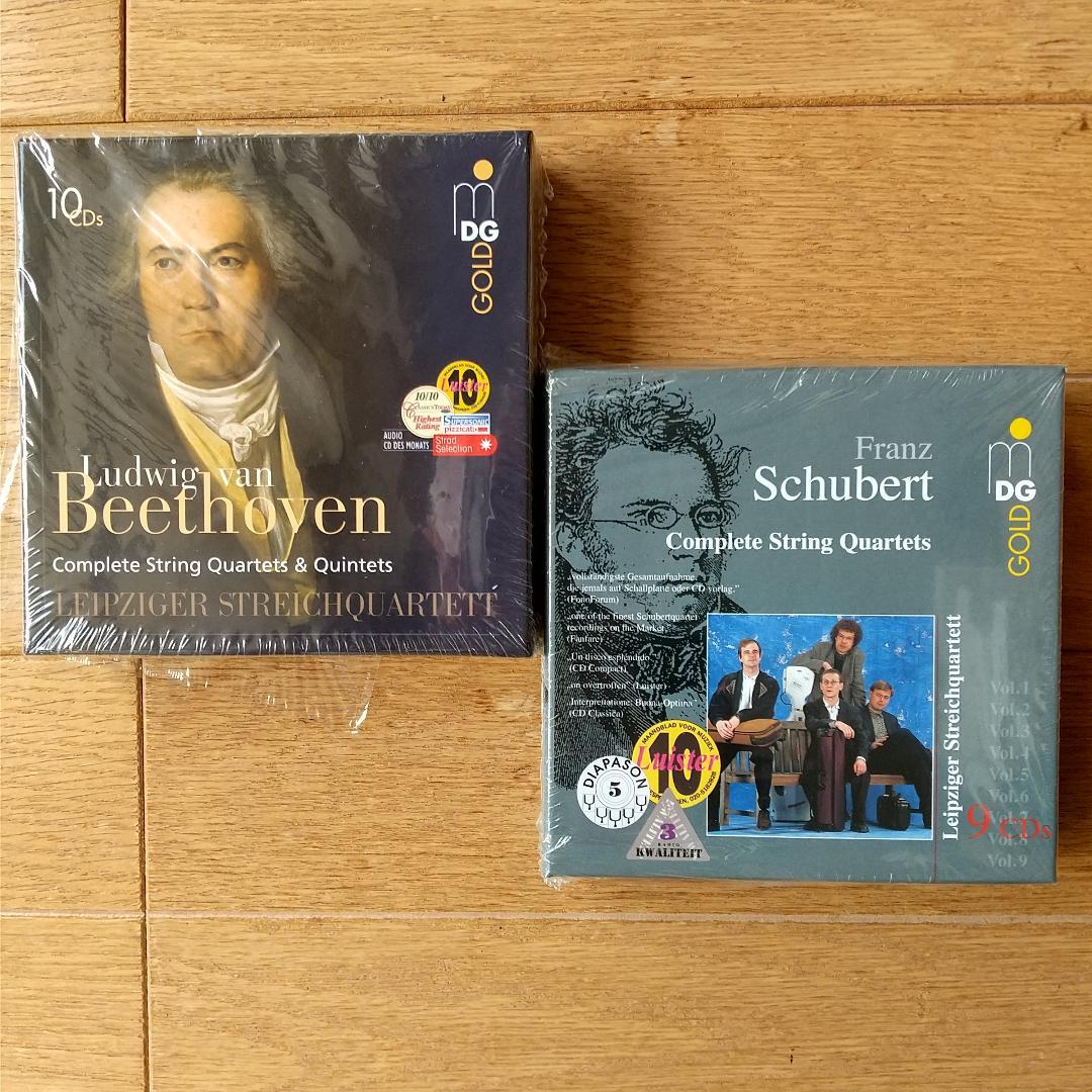 【新品同様】 ベートーヴェン ＆ シューベルト 弦楽四重奏曲全集 計１９CD