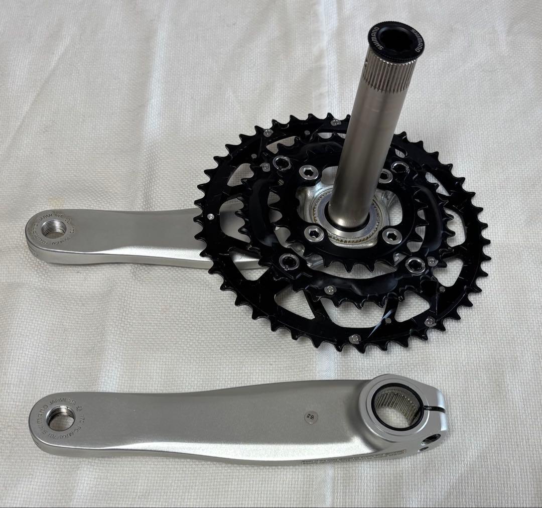 Shimano XT クランクセット とフロントディレイラー　3段