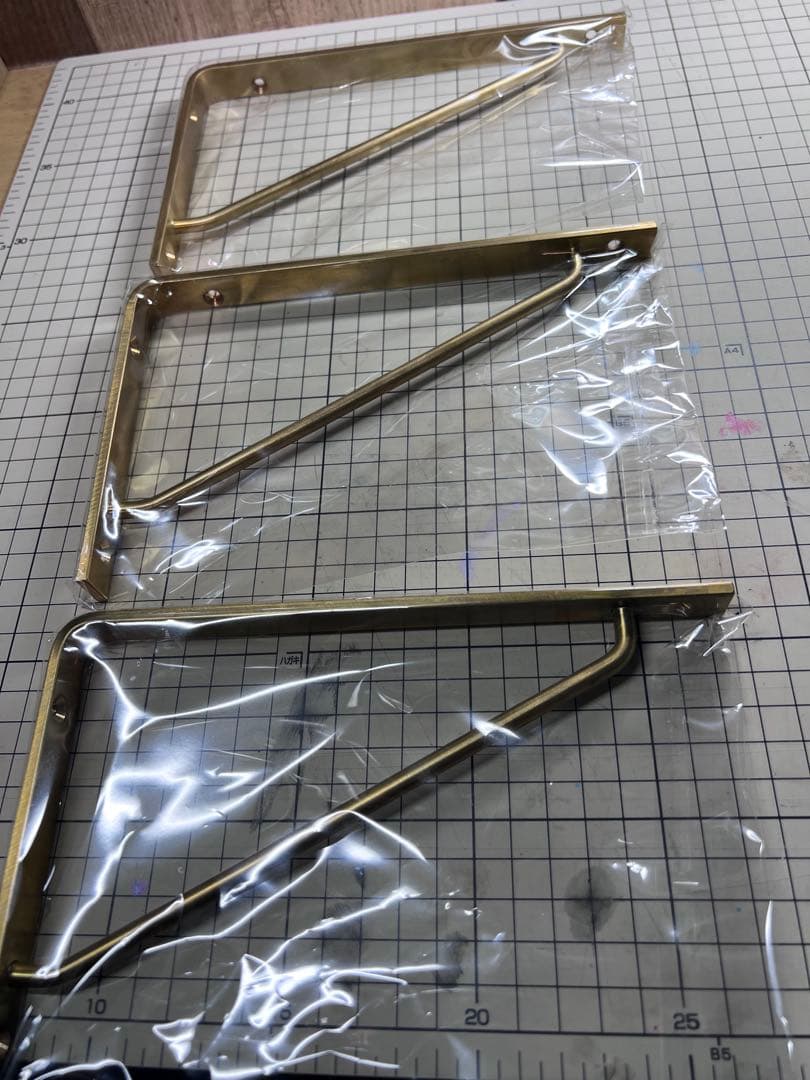 トリノス　真鍮　棚受け　3個セット