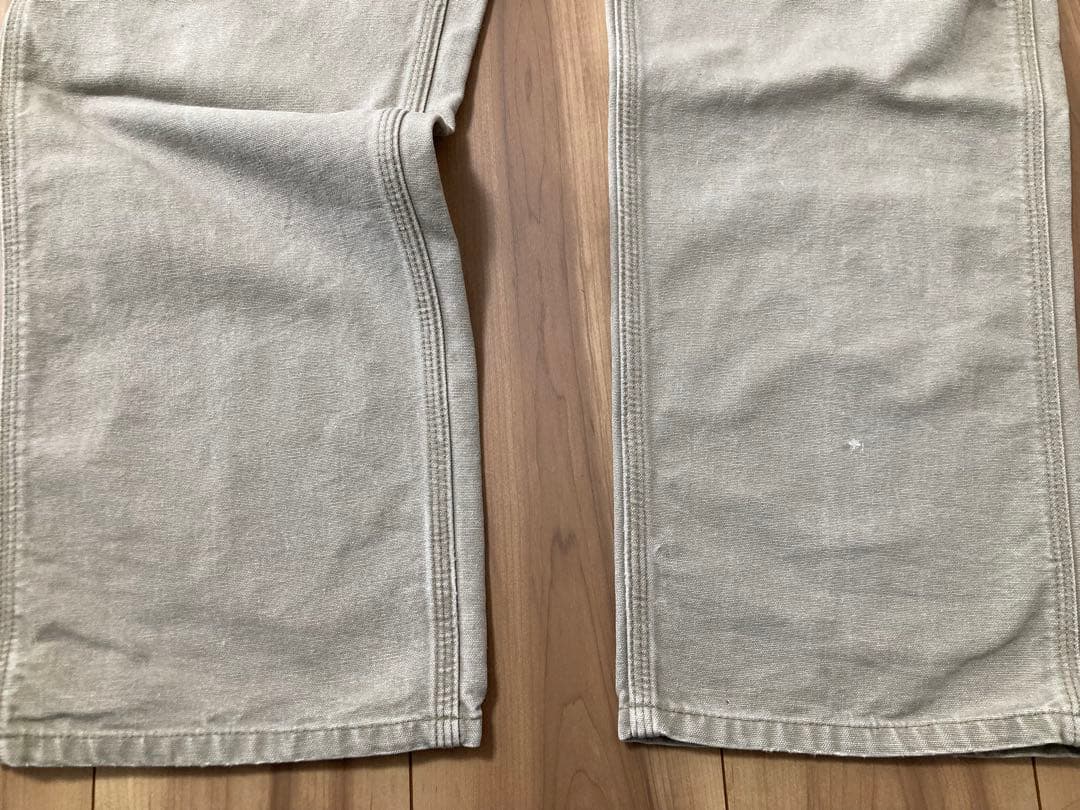 リ*ケ様 Carhartt ダック地 ペインターパンツ　33×34 グレージュ