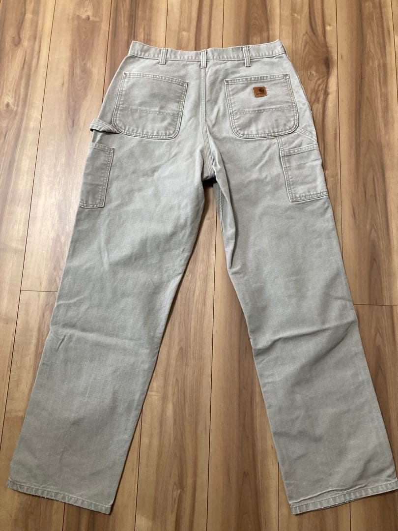 リ*ケ様 Carhartt ダック地 ペインターパンツ　33×34 グレージュ
