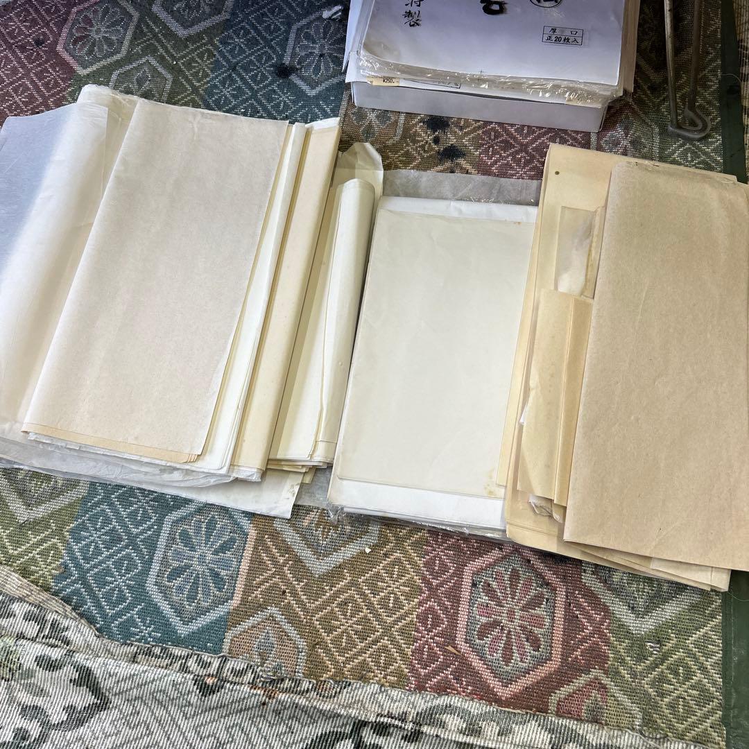 藤川愛　書道　半紙　まとめ売り　手漉き