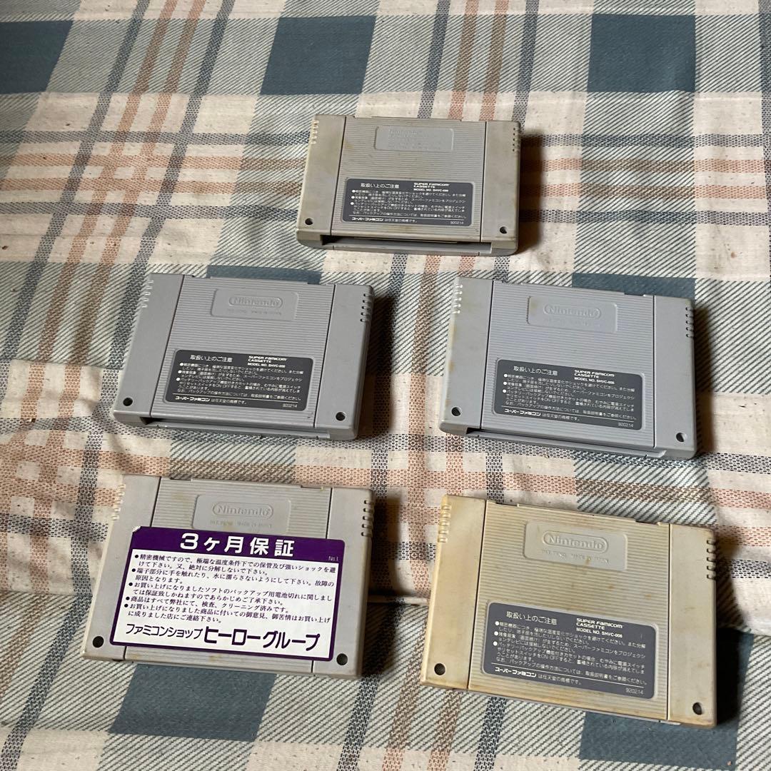 Nintendo スーパーファミコン　カートリッジ5組・2 【僅かに汚れ有り】