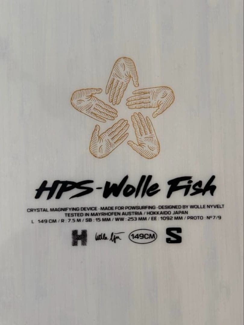 スノーボード 24-25 HPS WOLLE NYVELT FISH 149cm