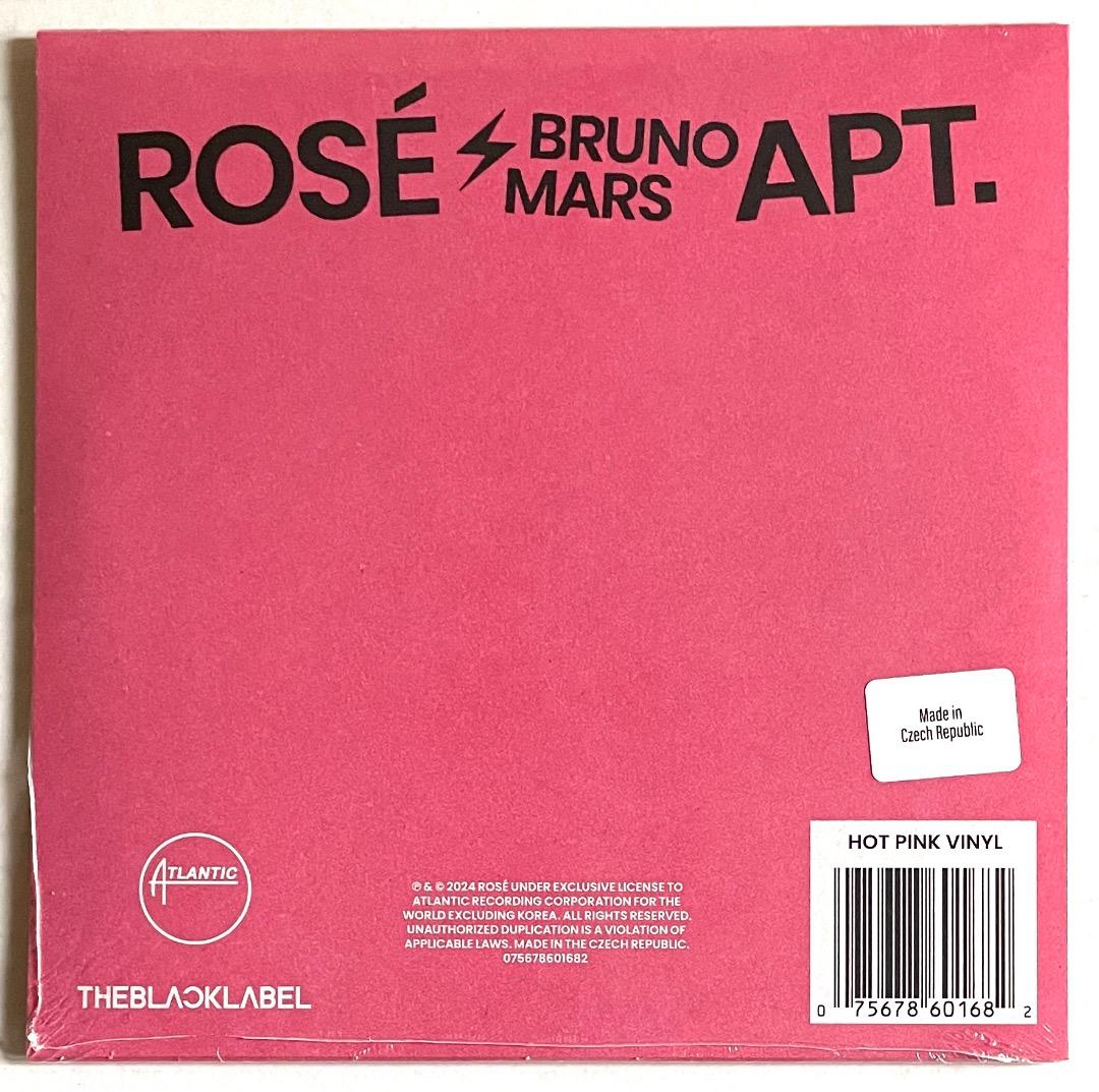 限定ピンクバイナル ROSE BRUNO MARS APT 7インチ 新品送料込