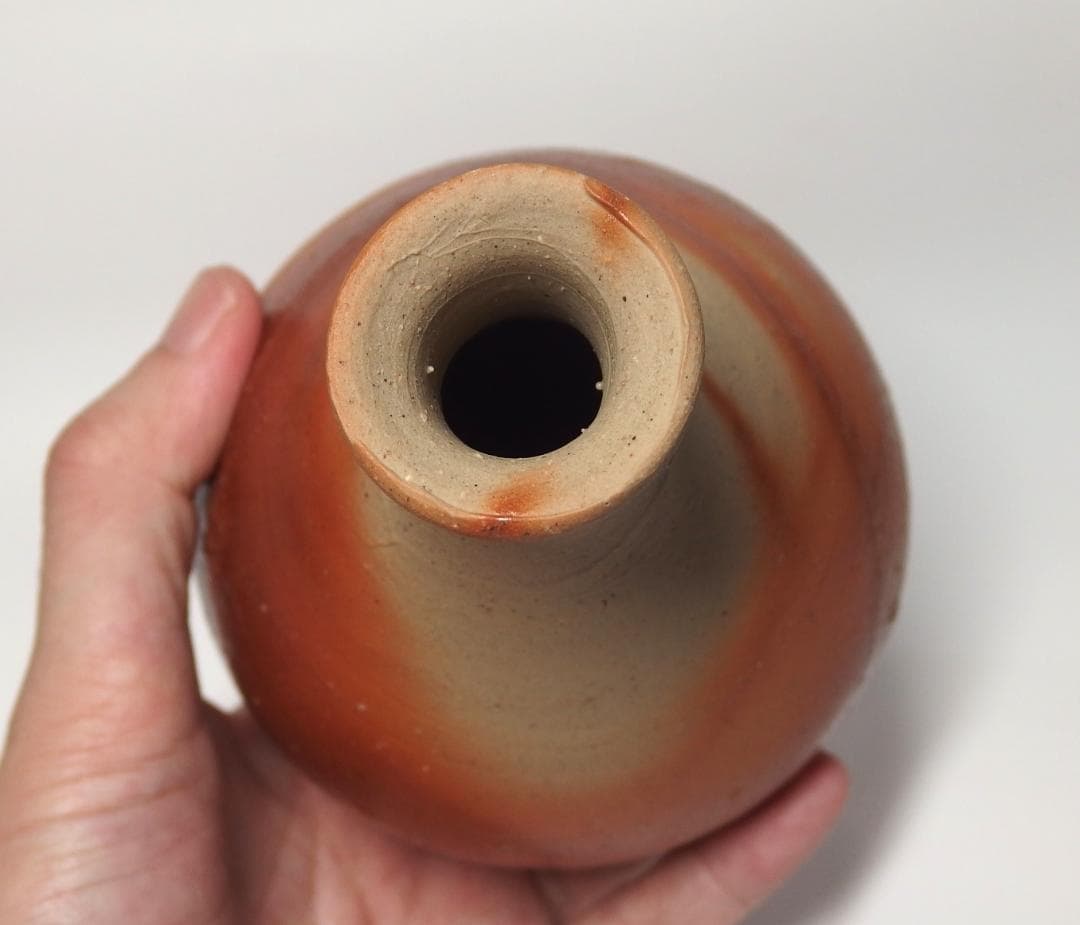 人間国宝伊勢崎淳作/備前徳利/酒器/共箱/未使用