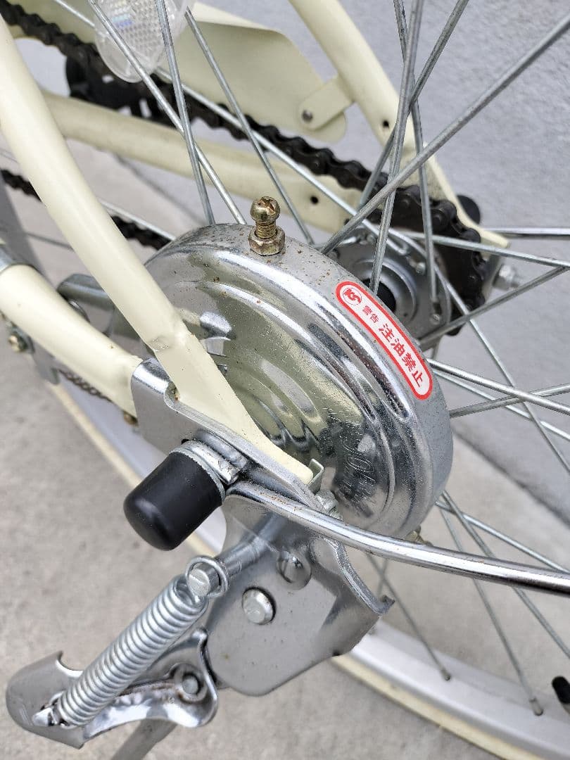 【直接受渡し限定・佐賀県】子供用自転車 20インチ　クリーム色　白色
