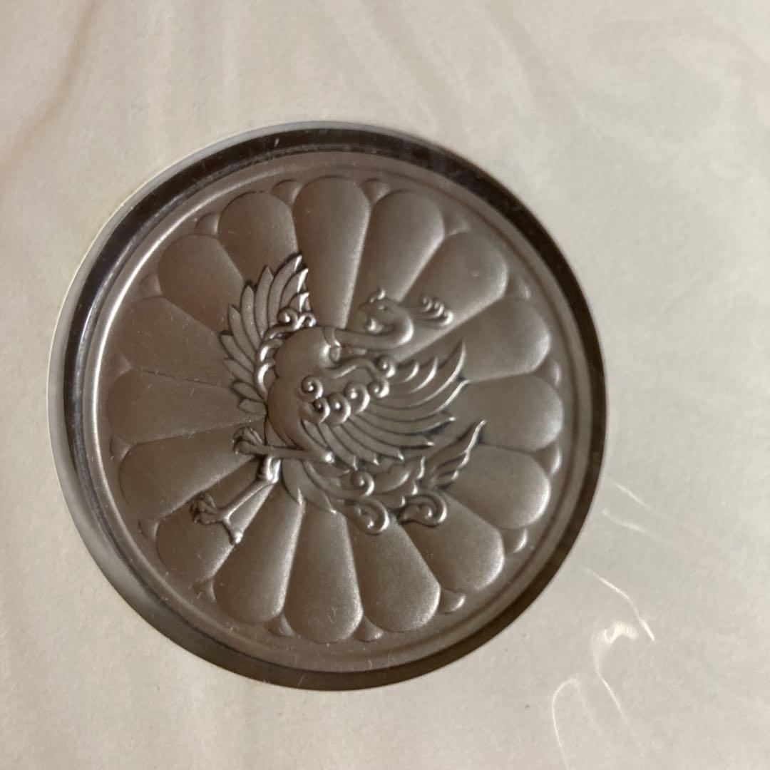 松本徽章　天皇陛下御誕生八十年奉祝記念メダル　純銀製　約16g
