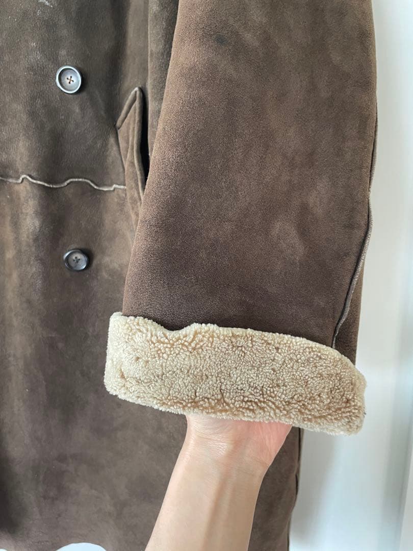初期1980s NICOLE FARHI mouton coat UKアーカイブ