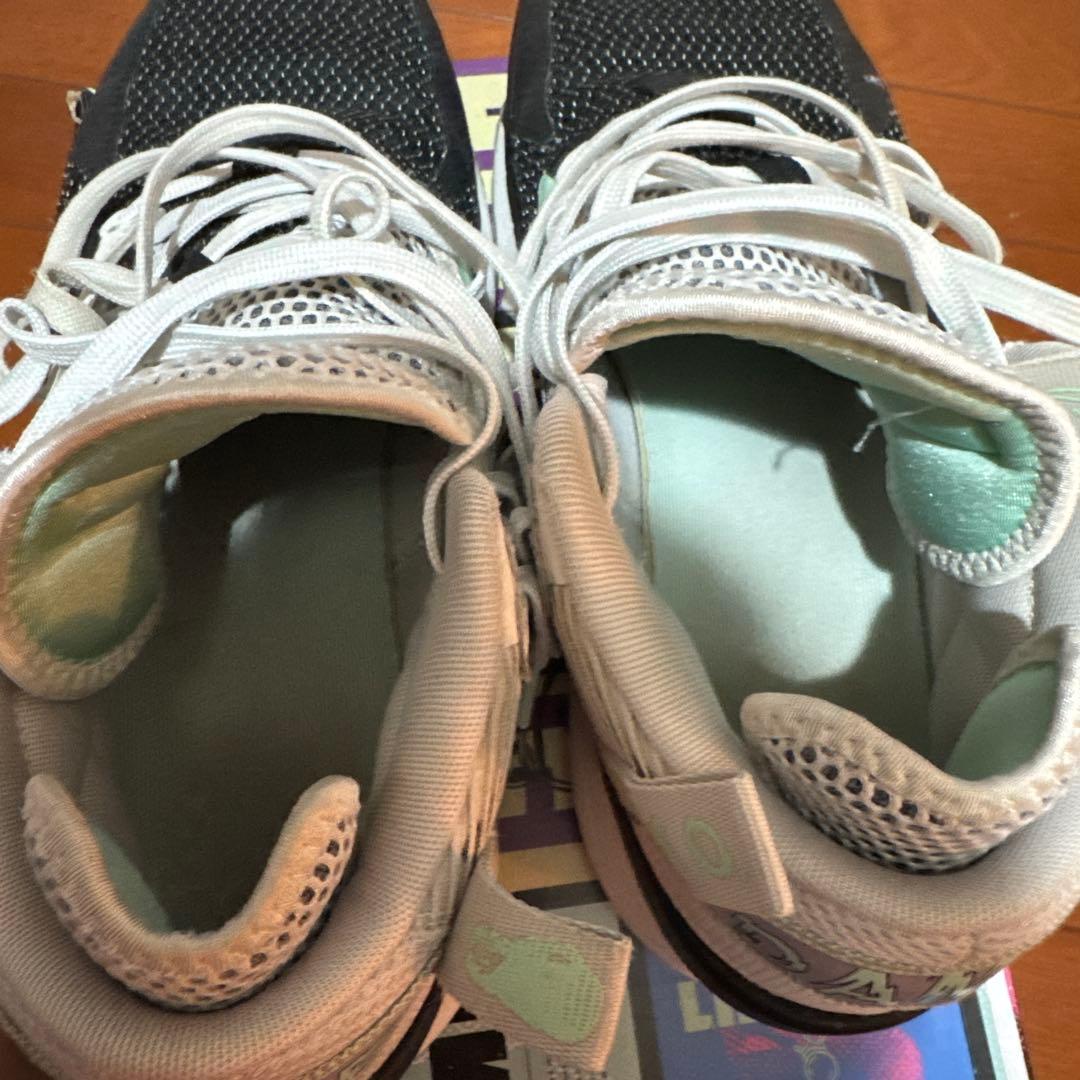 adidasDame8バッシュ28.5cm リラード 箱付き ブラック ホワイト