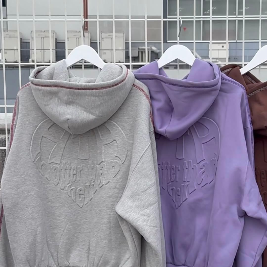 さ*こ様 HTH フードパーカー　グレー　スウェット