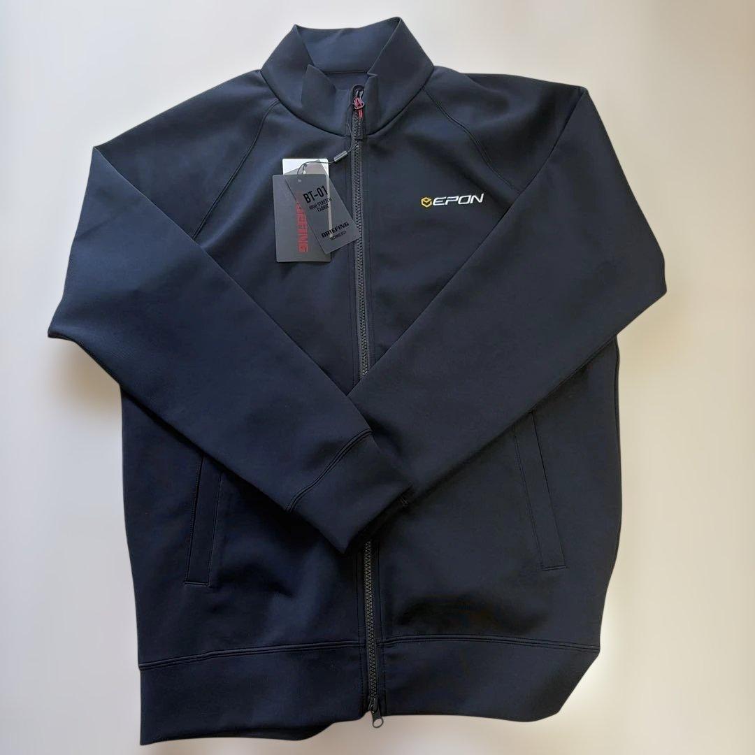 エポン　ブリーフィング　epon 黒　ストレッチ　プルゾン　L 新品