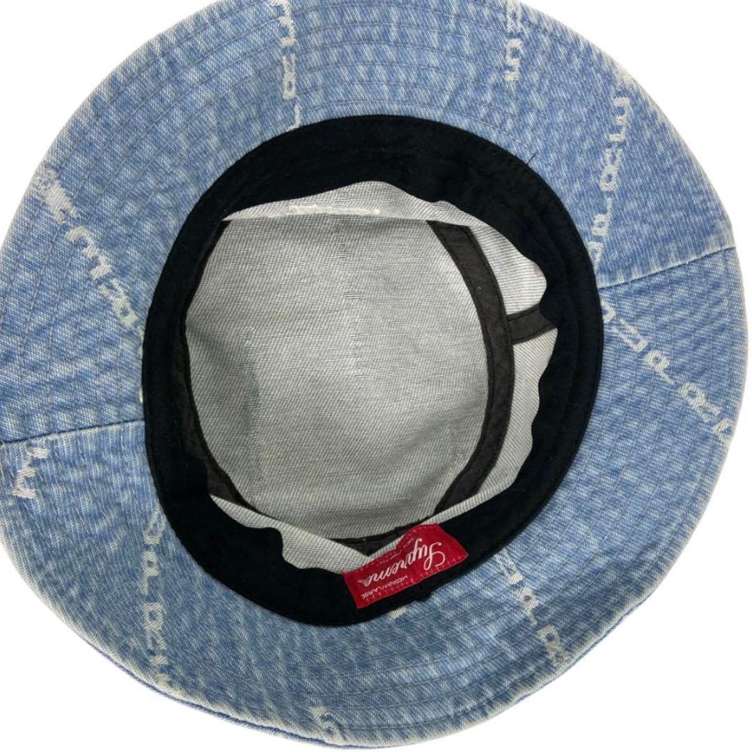 帽子 Supreme Logo Strip Jacquard DenimCr