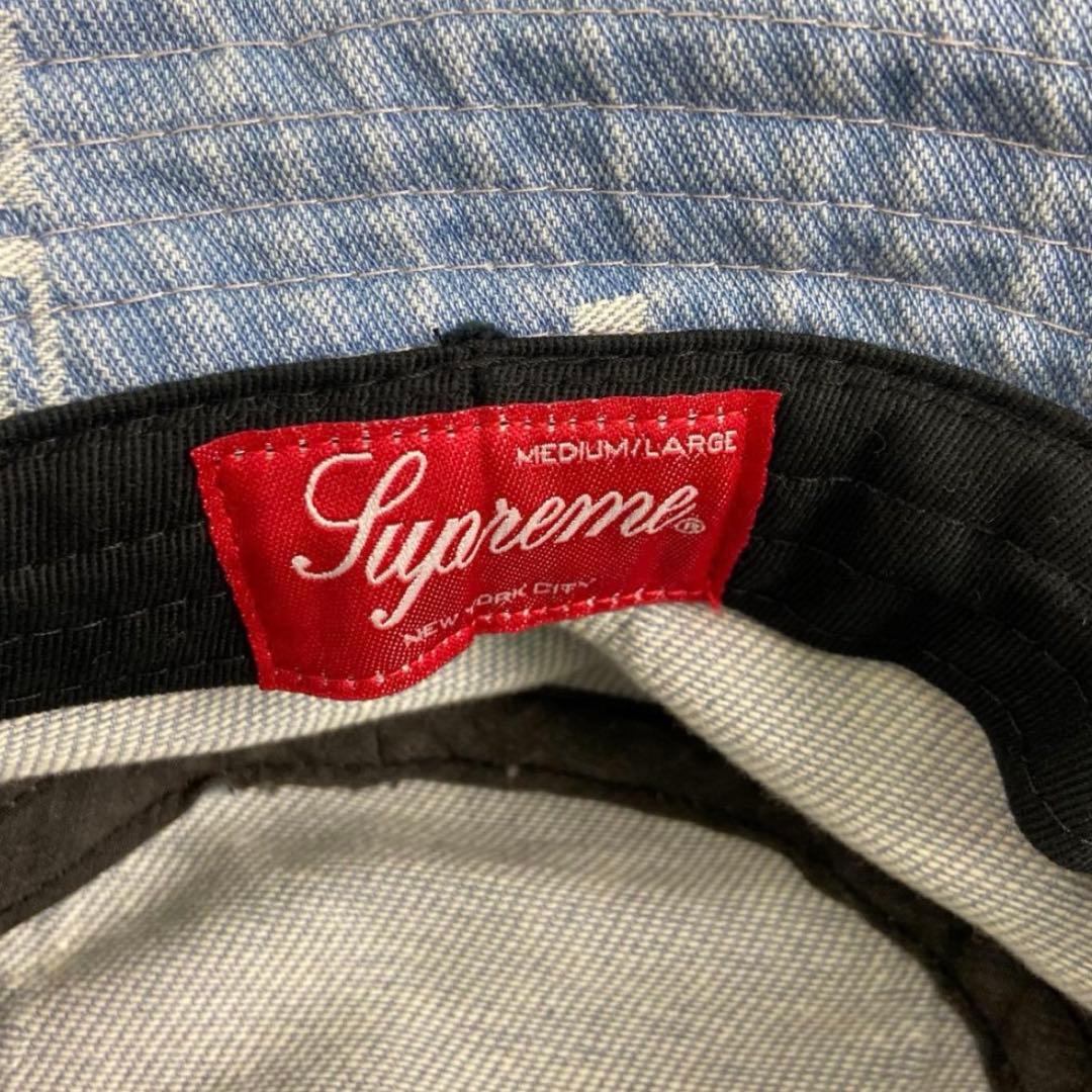 帽子 Supreme Logo Strip Jacquard DenimCr