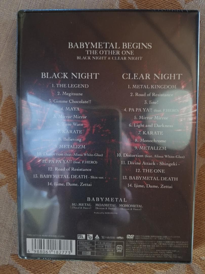 BABYL「BEGINS THE OTHER ONE」 DVD（2枚組）