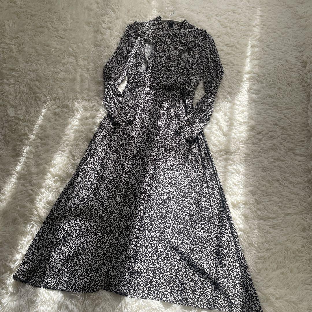 美品 2【allurevilleイペカアマラプリントワンピース】ヒョウ柄