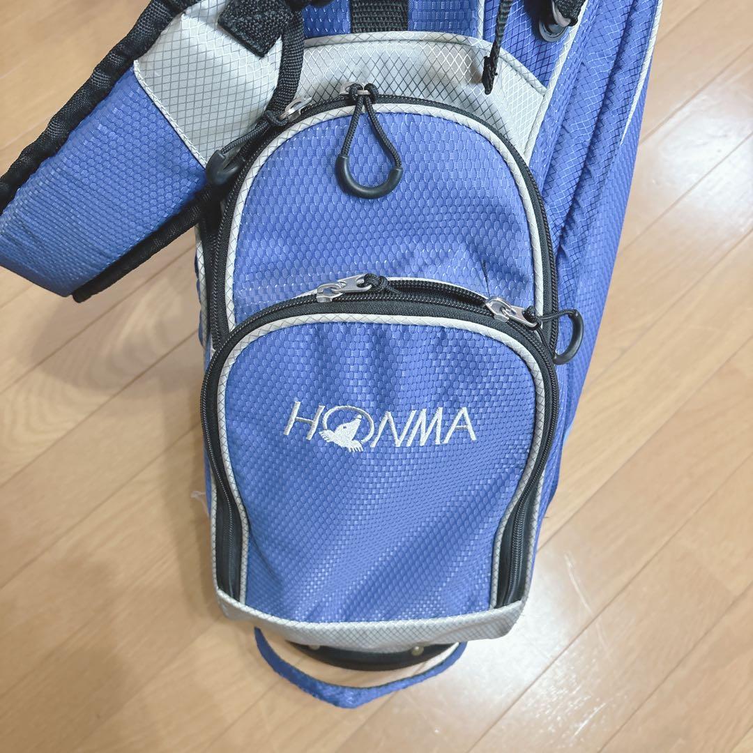 K381 HONMA スタンドキャディバック 青