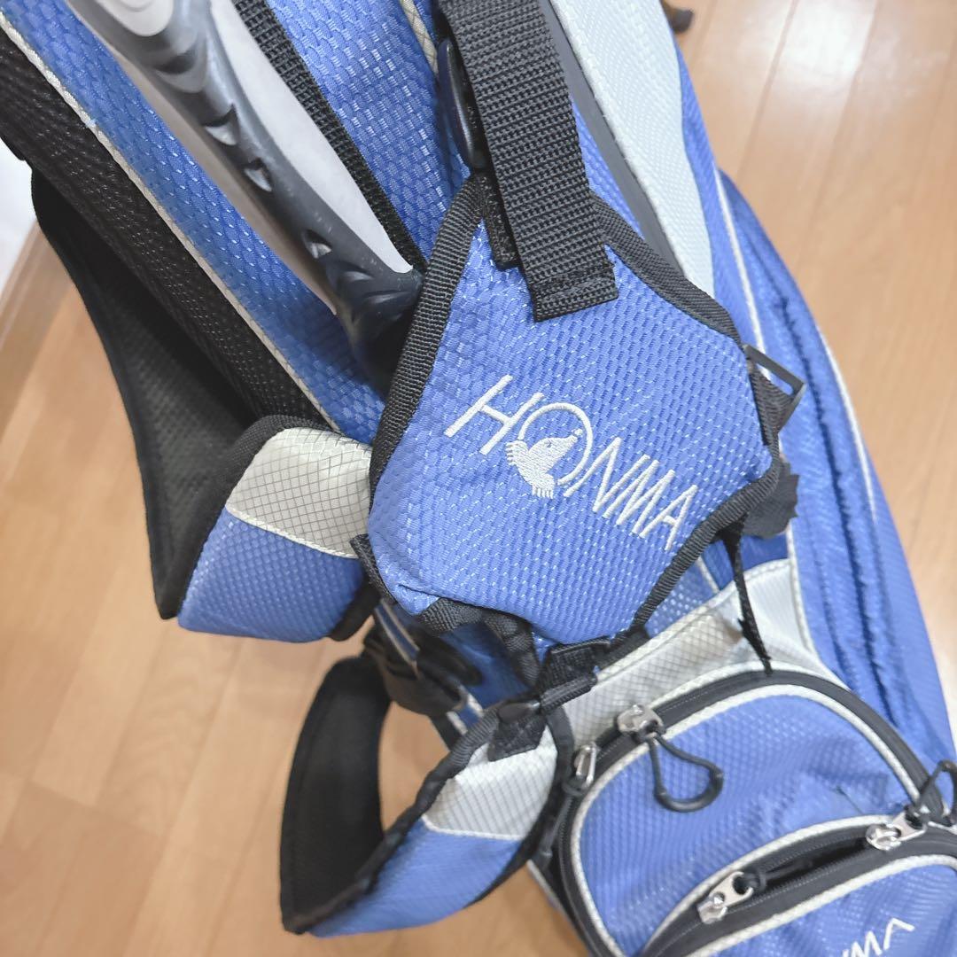 K381 HONMA スタンドキャディバック 青