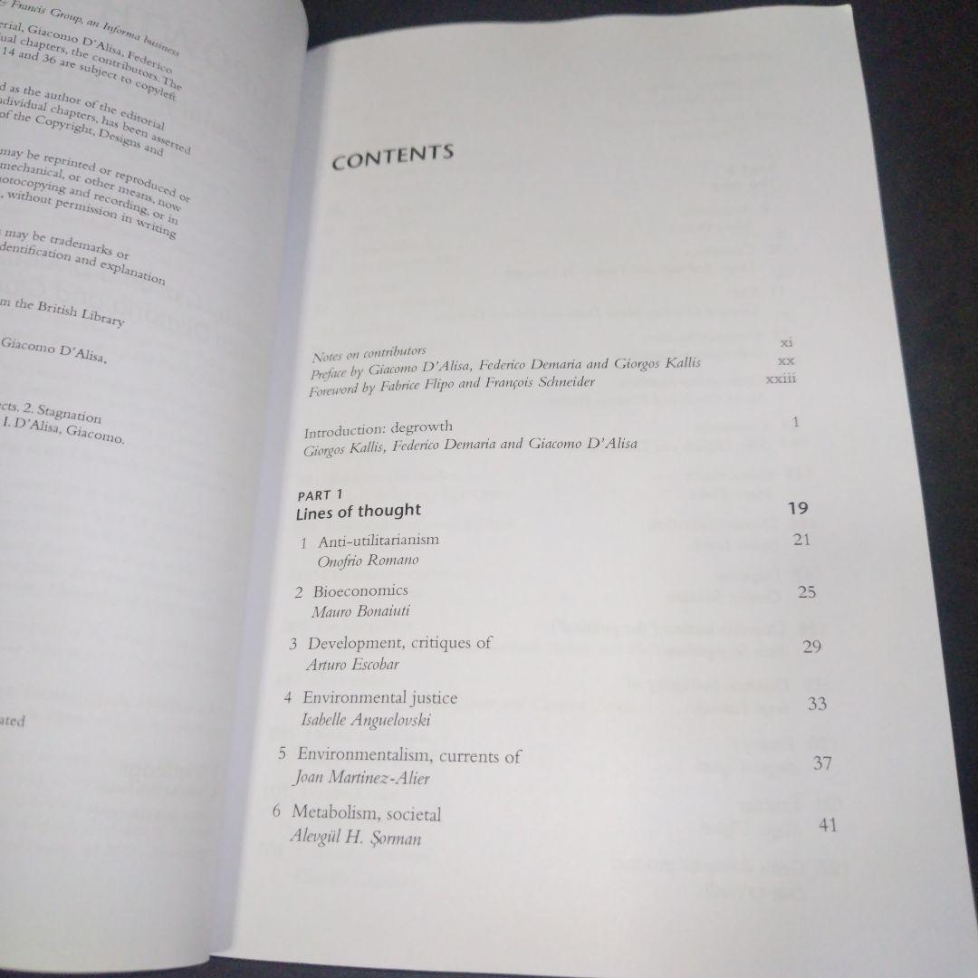 Giacomo D'Alisa Degrowth 脱成長 英語版