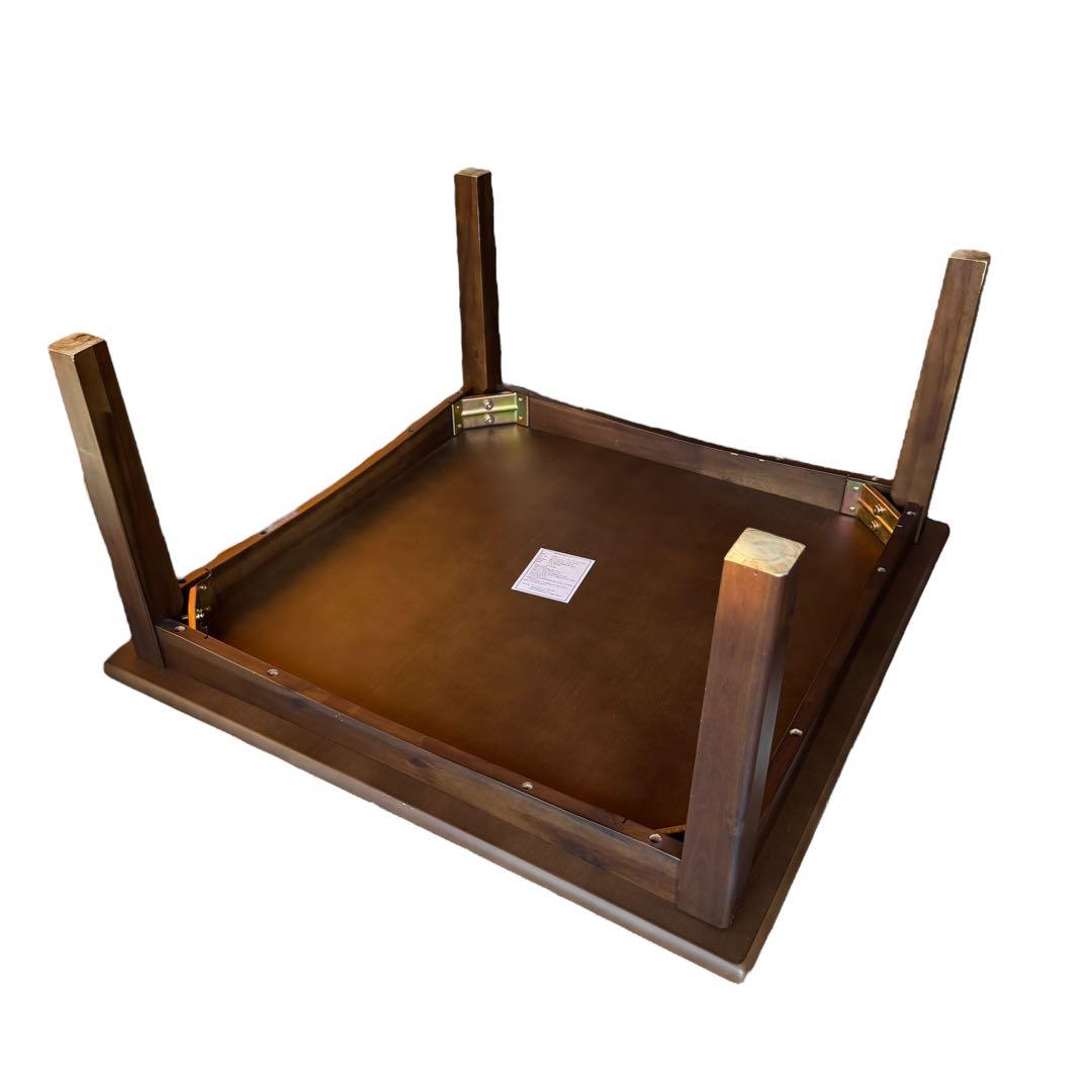 一点物　マナベインテリア 木製ダイニングテーブル 80×80cm