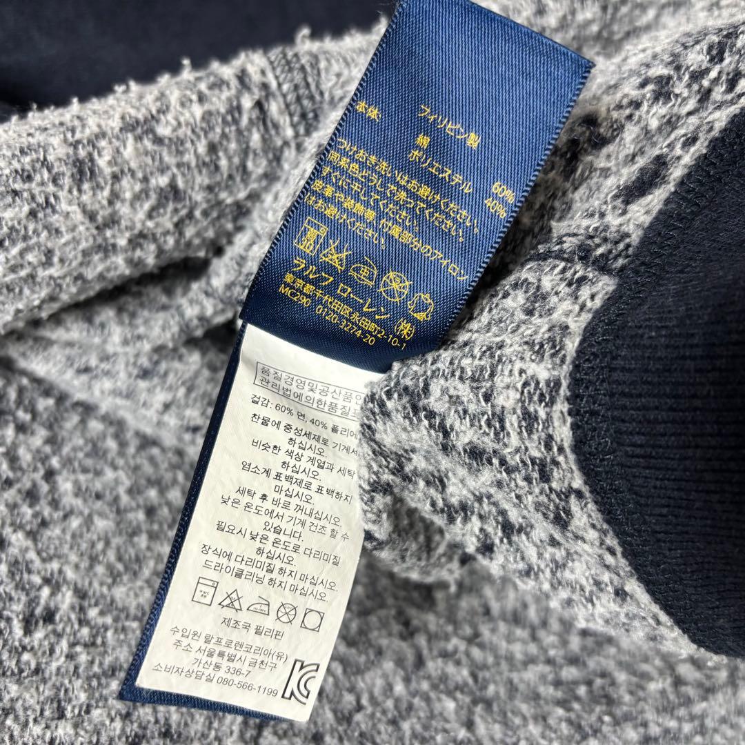 超美品 ラルフローレン ジップパーカー タロンジップ ネイビー S